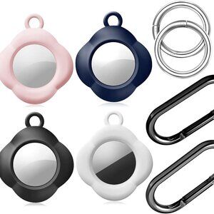 Silicone Case for Airtags with Keychain, Protective Cover for Apple Air tag Key